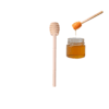 6" Wooden Honey Dipper