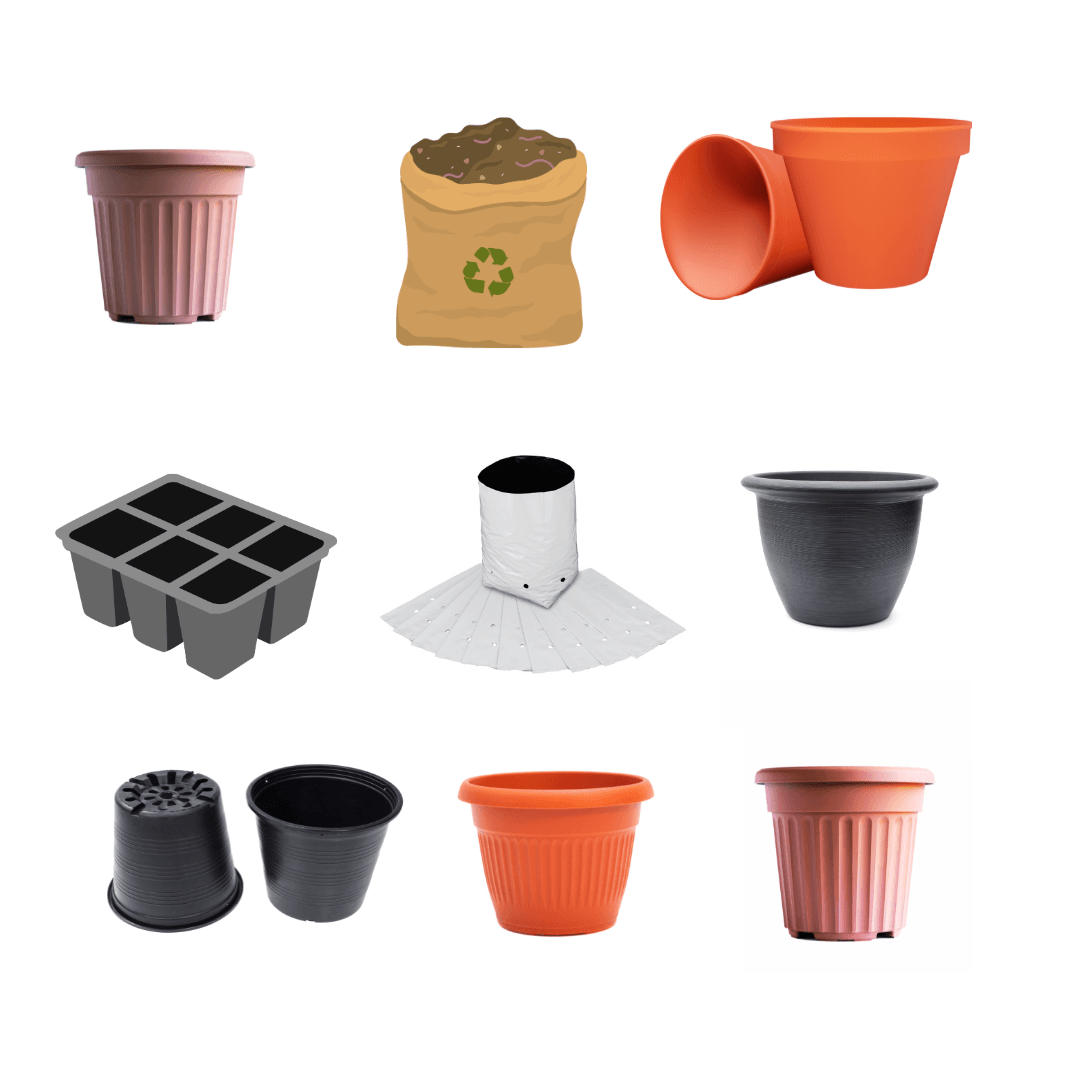 Plant Containers, Grow Bags, and Seed Trays