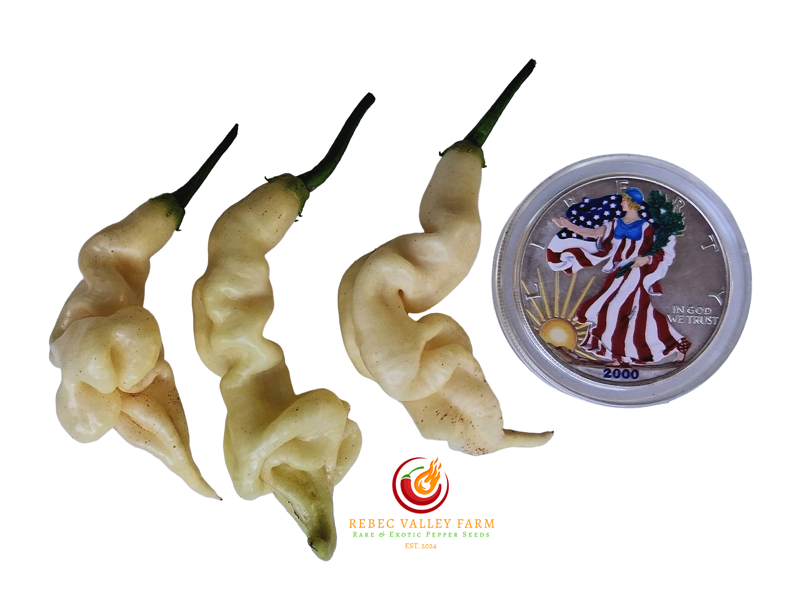 Aji White Lightning Bolt Pepper