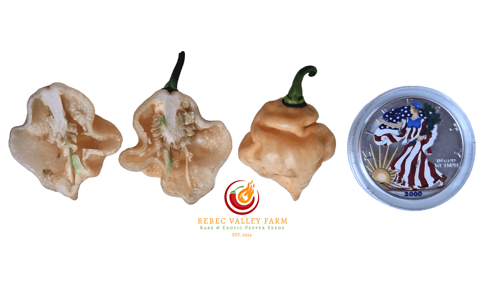 Peach Trinidad Scorpion Pepper