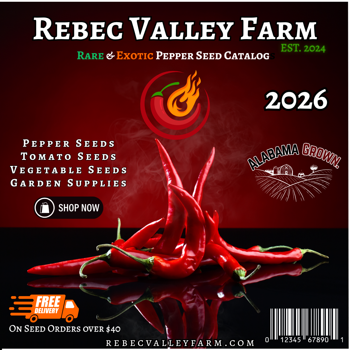 2026 Rebec Valley Farm Rare Pepper Seed Catalog