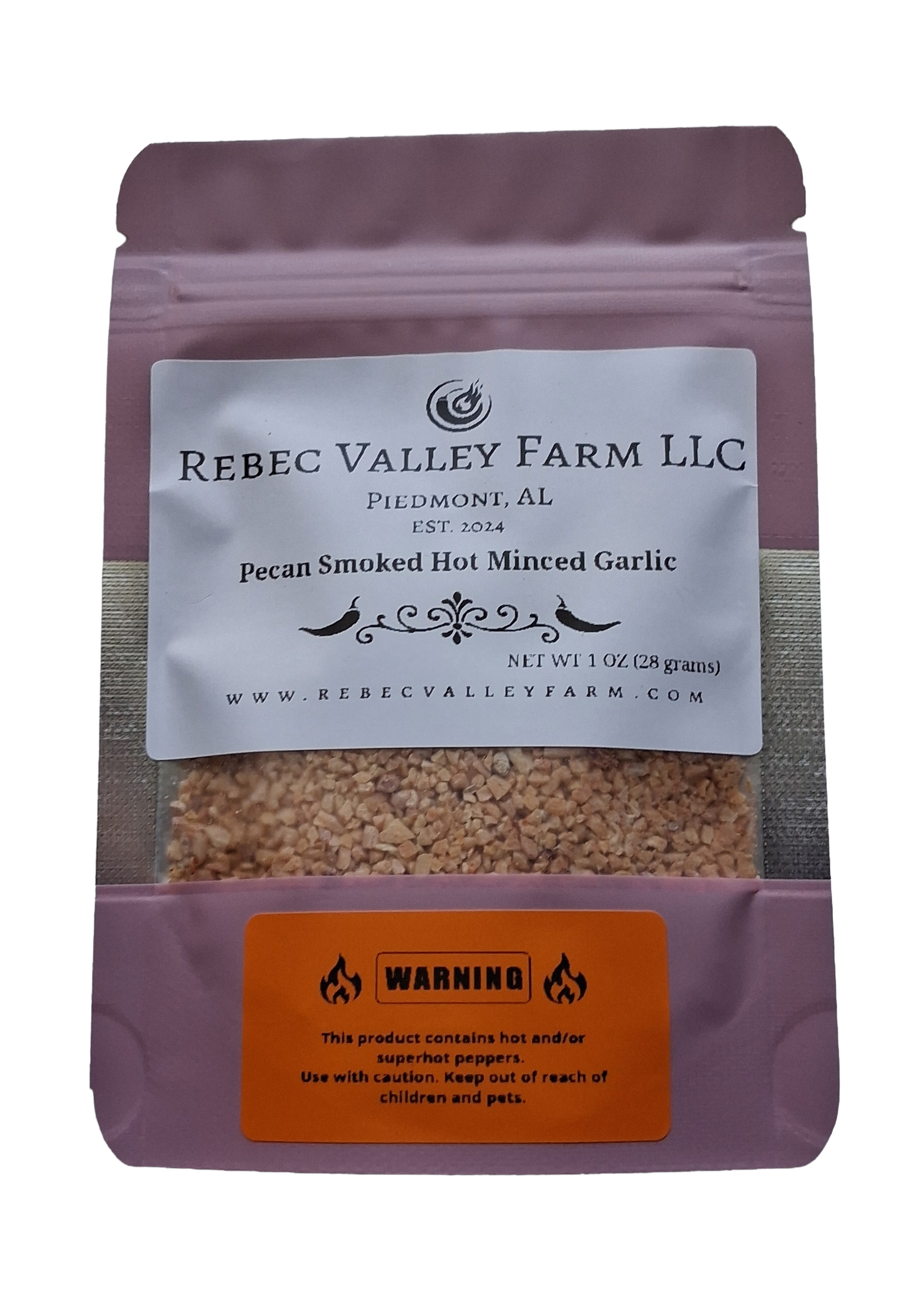 Pecan Smoked Hot Minced Garlic