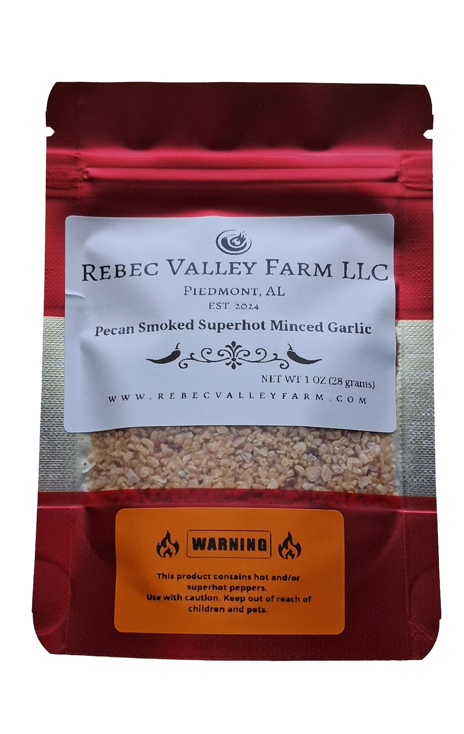 Pecan Smoked Superhot Minced Garlic