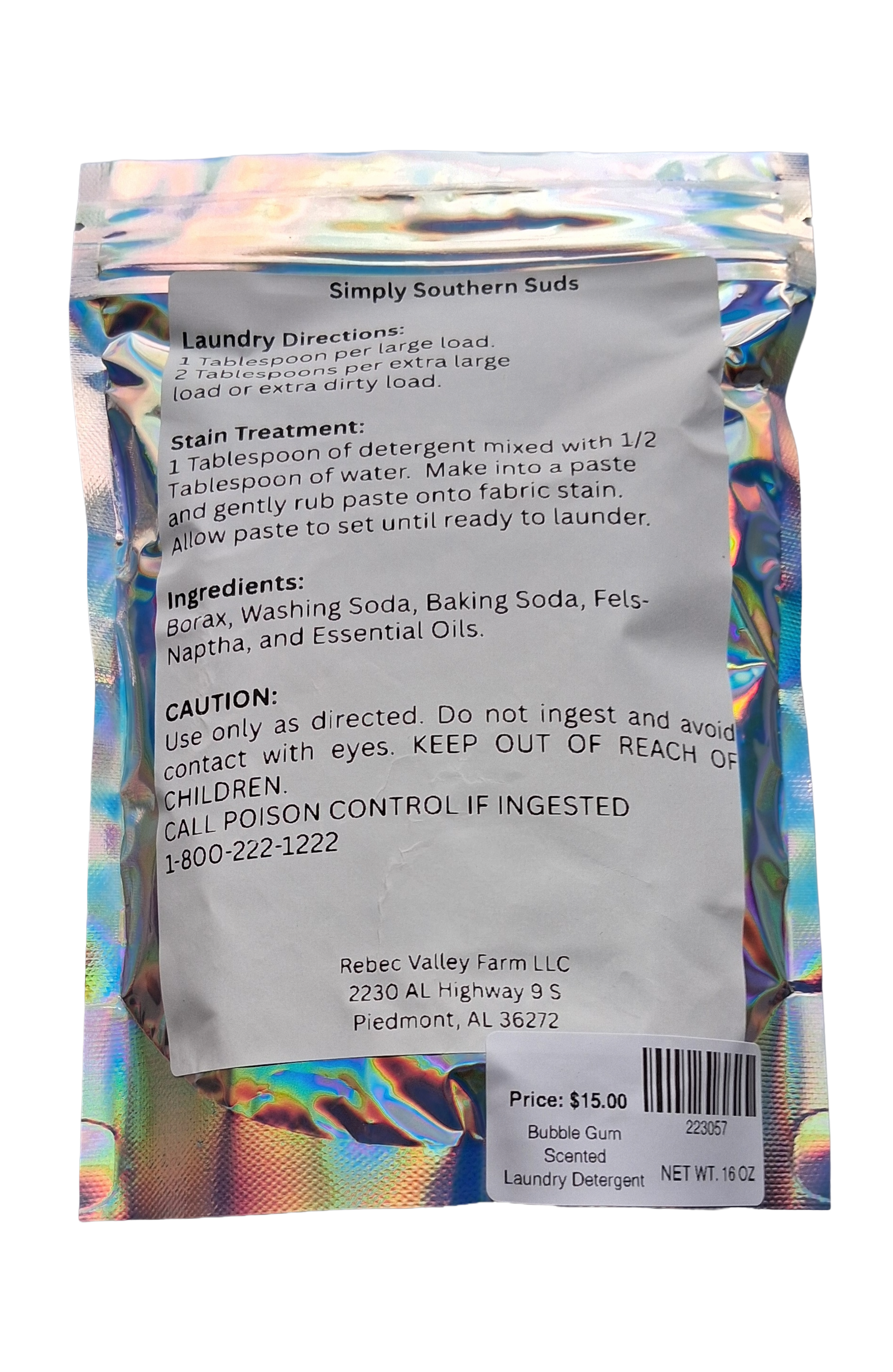 Simply Southern Suds Bubble Gum Laundry Detergent - Image 2