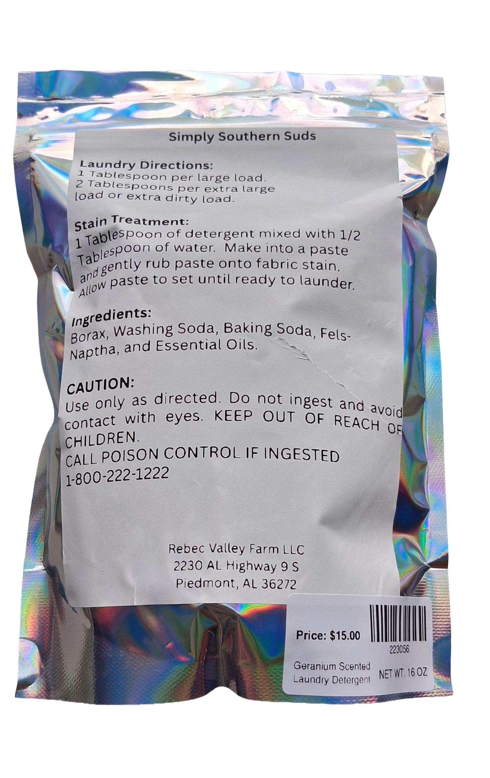 Simply Southern Suds Geranium Laundry Detergent - Image 2