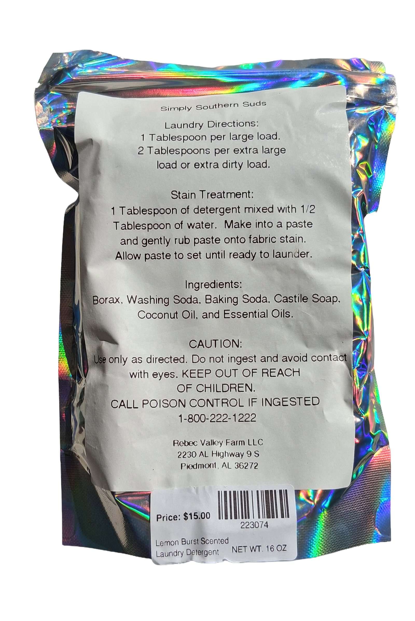 Simply Southern Suds Lemon Burst Laundry Detergent - Image 2