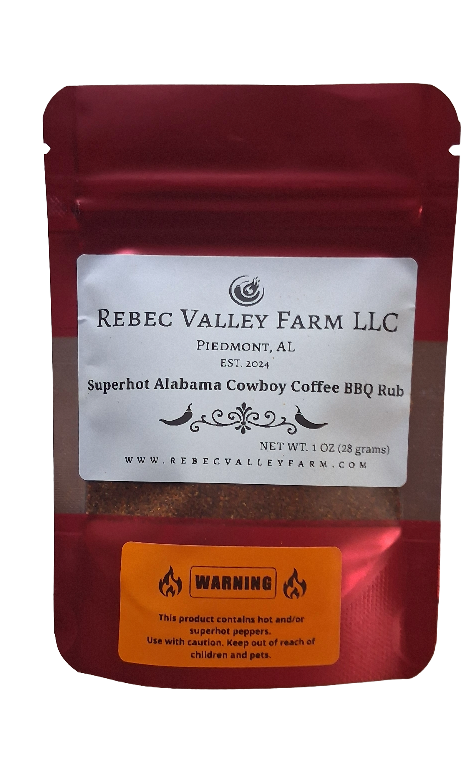 Superhot Alabama Cowboy Coffee BBQ Rub